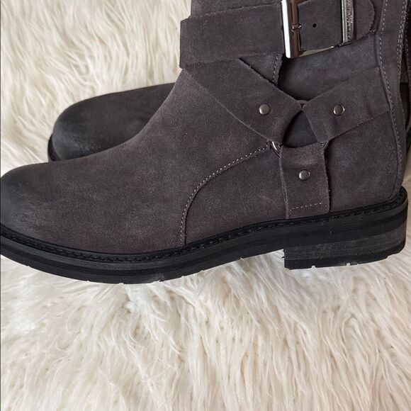 Karl Lagerfeld Gray Men\'s Suede Leather Boots Size 9.5 NWOT main image 6